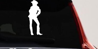 Cowgirl Vinyl Decal Western Car Truck Window Sticker