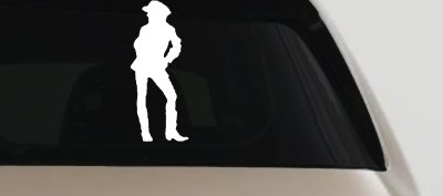 Cowgirl Vinyl Decal Western Car Truck Window Sticker