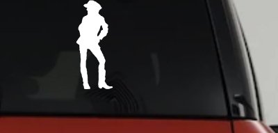 Cowgirl Vinyl Decal Western Car Truck Window Sticker