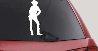 Cowgirl Vinyl Decal Western Car Truck Window Sticker
