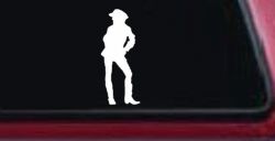 Cowgirl Decal Western Car or Truck Window Decal Sticker