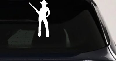Cowgirl With Gun Western Decal for Car Truck Ranch Window Vinyl Sticker