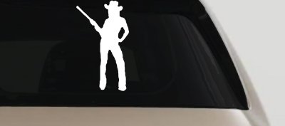 Cowgirl With Gun Western Decal for Car Truck Ranch Window Vinyl Sticker