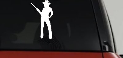 Cowgirl With Gun Western Decal for Car Truck Ranch Window Vinyl Sticker