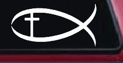 Christian Fish Christian Car or Truck Window Decal Sticker