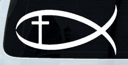 Christian Fish Christian Car or Truck Window Decal Sticker