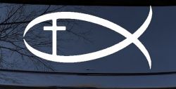 Christian Fish Christian Car or Truck Window Decal Sticker