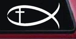 Christian Fish Christian Car or Truck Window Decal Sticker
