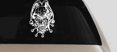 Mean Joker Biker Decal Sticker Car Truck Window Vinyl Graphic