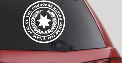 Cherokee Nation Seal Decal for Car Truck Window Native American Sticker