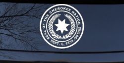 Seal of the Cherokee Nation Native American Indian Car or Truck Window Decal Sticker