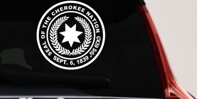 Cherokee Nation Seal Decal for Car Truck Window Native American Sticker