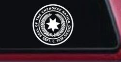 Seal of the Cherokee Nation Native American Indian Car or Truck Window Decal Sticker