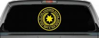 Seal of the Cherokee Nation Native American Indian Car or Truck Window Decal Sticker (Yellow)