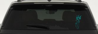 Cute Pixie Fairy Bikini Car or Truck Window Decal Sticker (Turquoise)