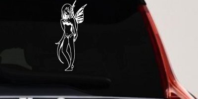 Cute Pixie Fairy Bikini Decal - Car Truck Window Vinyl Sticker