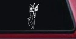 Cute Pixie Fairy Bikini Car or Truck Window Decal Sticker