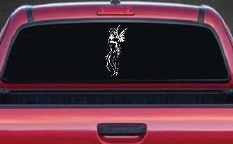 Cute Pixie Fairy Bikini Car or Truck Window Decal Sticker