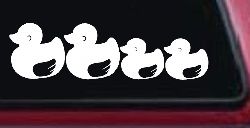 Rubber Duck Family Stick Family Car or Truck Window Decal Sticker