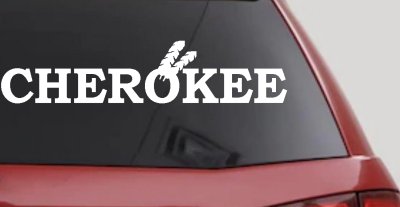 Cherokee Native American Indian Decal for Car Truck Windows