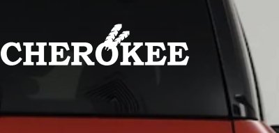 Cherokee Native American Indian Decal for Car Truck Windows