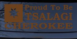 Cherokee Proud To Be Tsalagi native American Indian Car or Truck Window Decal Sticker (Copper)