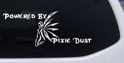 Powered By Pixie Dust Car or Truck Window Decal Sticker