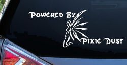 Powered By Pixie Dust Car or Truck Window Decal Sticker
