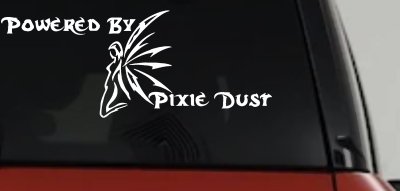Powered By Pixie Dust Car Truck Window Vinyl Decal Sticker Magic Ride