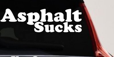 Asphalt Sucks Off Road Car Truck Decal Sticker Window Vinyl 4x4 Jeep SUV