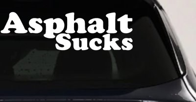 Asphalt Sucks Off Road Car Truck Decal Sticker Window Vinyl 4x4 Jeep SUV
