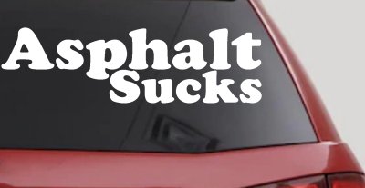 Asphalt Sucks Off Road Car Truck Decal Sticker Window Vinyl 4x4 Jeep SUV
