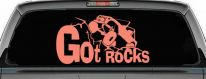 Got Rocks Off Road Decal - Car Truck Window Vinyl Sticker (Coral)