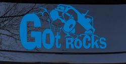 Got Rocks Off Road Decal - Car Truck Window Vinyl Sticker (Sky Blue)