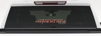 If You Can Read This Please Don't Tell My Wife Funny Off Road Car or Truck Window Decal Sticker (Coral)