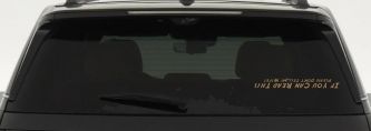 If You Can Read This Please Don't Tell My Wife Funny Off Road Car or Truck Window Decal Sticker (Light Brown)