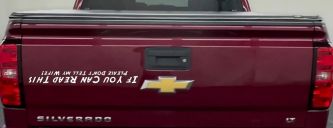 If You Can Read This Please Don't Tell My Wife Funny Off Road Car or Truck Window Decal Sticker (White)