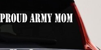 Proud Army Mom Car Truck Window Vinyl Decal Sticker Military Auto Accessory