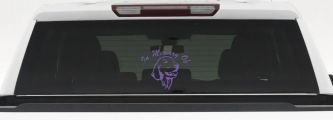 In Memory Of Golden Retriever Car or Truck Window Decal Sticker (Purple)