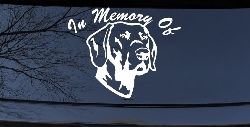In Memory Of Labrador Retriever Car or Truck Window Decal Sticker