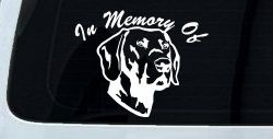 In Memory Of Labrador Retriever Car or Truck Window Decal Sticker