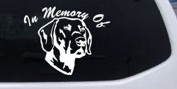 In Memory Of Labrador Retriever Car or Truck Window Decal Sticker