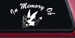 In Memory Of Tinkerbell Cartoons Car or Truck Window Decal Sticker