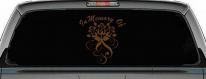 In Memory Of Roses Car or Truck Window Decal Sticker (Copper)