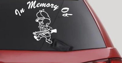 Elmer Fudd Hunting Decal Car Truck Window Vinyl Sticker In Memory Of