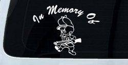 In Memory Of Elmer Fudd Hunting Car or Truck Window Decal Sticker