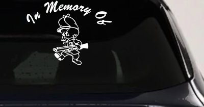 Elmer Fudd Hunting Decal Car Truck Window Vinyl Sticker In Memory Of