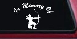In Memory Of Archer Bow Hunter Hunting Car or Truck Window Decal Sticker