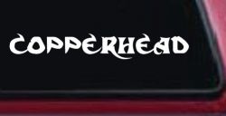 Copperhead Biker Car or Truck Window Decal Sticker