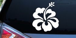 Hibiscus Flower Car or Truck Window Decal Sticker